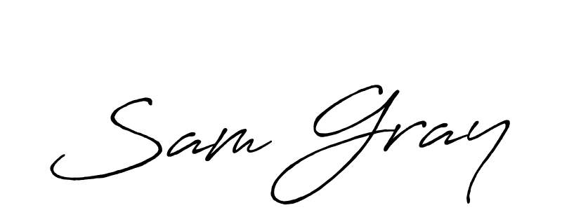 Use a signature maker to create a handwritten signature online. With this signature software, you can design (Antro_Vectra_Bolder) your own signature for name Sam Gray. Sam Gray signature style 7 images and pictures png