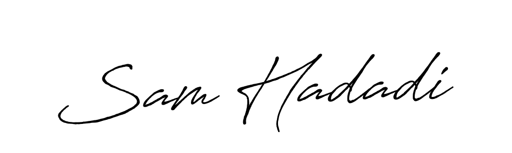 How to make Sam Hadadi signature? Antro_Vectra_Bolder is a professional autograph style. Create handwritten signature for Sam Hadadi name. Sam Hadadi signature style 7 images and pictures png