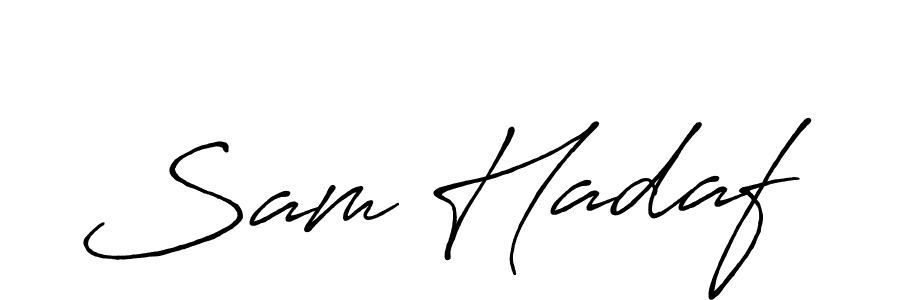 Also we have Sam Hadaf name is the best signature style. Create professional handwritten signature collection using Antro_Vectra_Bolder autograph style. Sam Hadaf signature style 7 images and pictures png