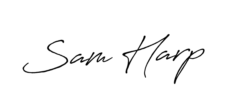 Once you've used our free online signature maker to create your best signature Antro_Vectra_Bolder style, it's time to enjoy all of the benefits that Sam Harp name signing documents. Sam Harp signature style 7 images and pictures png