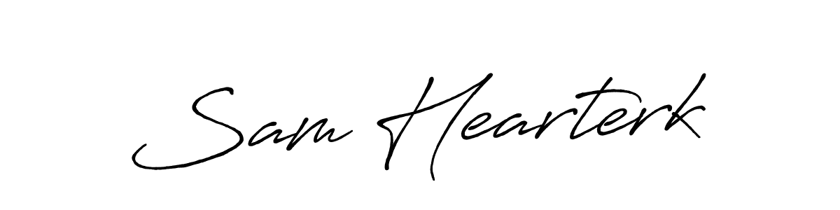 How to make Sam Hearterk signature? Antro_Vectra_Bolder is a professional autograph style. Create handwritten signature for Sam Hearterk name. Sam Hearterk signature style 7 images and pictures png