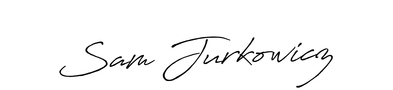 Create a beautiful signature design for name Sam Jurkowicz. With this signature (Antro_Vectra_Bolder) fonts, you can make a handwritten signature for free. Sam Jurkowicz signature style 7 images and pictures png