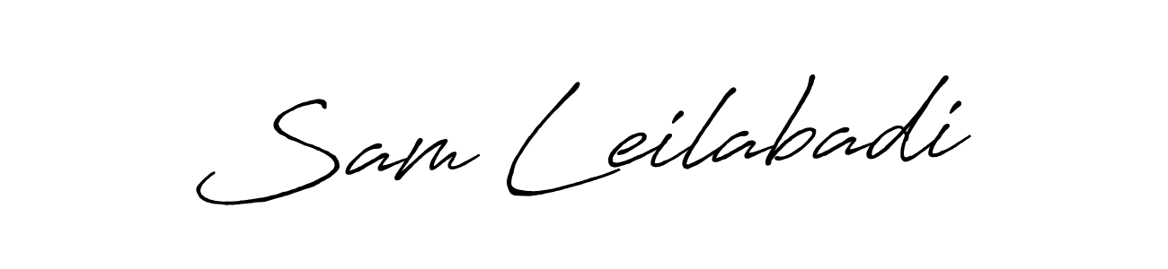 Make a beautiful signature design for name Sam Leilabadi. With this signature (Antro_Vectra_Bolder) style, you can create a handwritten signature for free. Sam Leilabadi signature style 7 images and pictures png