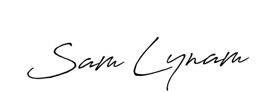 Use a signature maker to create a handwritten signature online. With this signature software, you can design (Antro_Vectra_Bolder) your own signature for name Sam Lynam. Sam Lynam signature style 7 images and pictures png