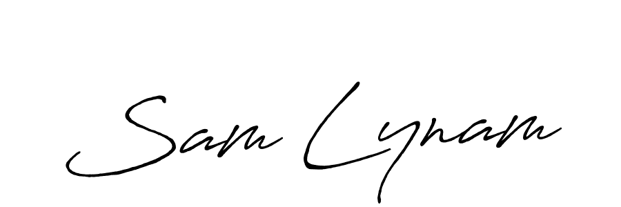 Also You can easily find your signature by using the search form. We will create Sam Lynam name handwritten signature images for you free of cost using Antro_Vectra_Bolder sign style. Sam Lynam signature style 7 images and pictures png