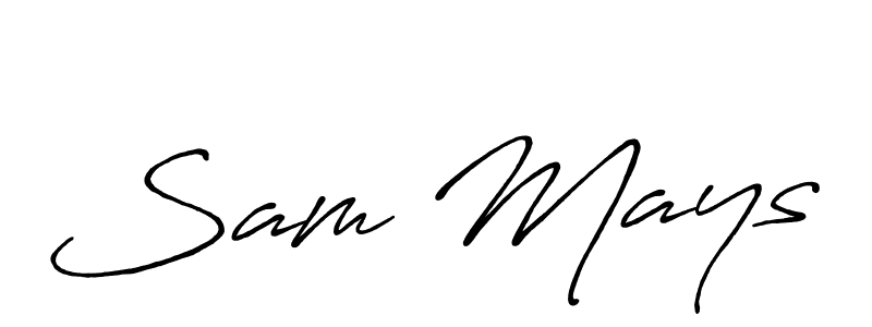 Antro_Vectra_Bolder is a professional signature style that is perfect for those who want to add a touch of class to their signature. It is also a great choice for those who want to make their signature more unique. Get Sam Mays name to fancy signature for free. Sam Mays signature style 7 images and pictures png