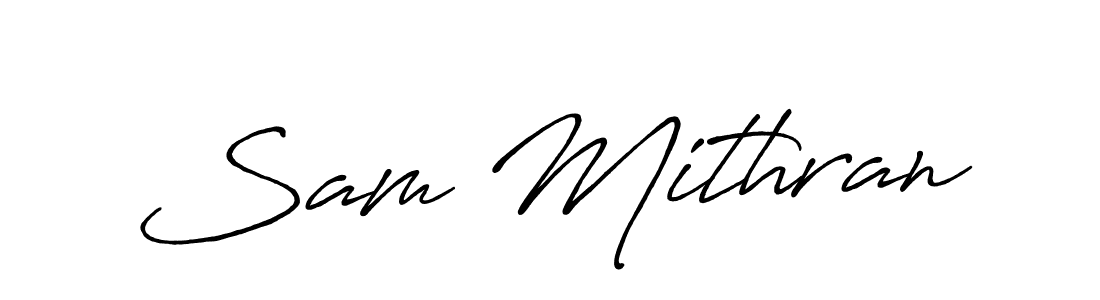 The best way (Antro_Vectra_Bolder) to make a short signature is to pick only two or three words in your name. The name Sam Mithran include a total of six letters. For converting this name. Sam Mithran signature style 7 images and pictures png