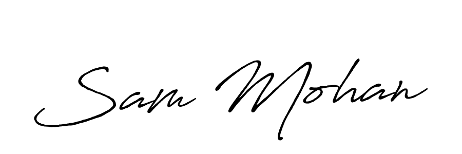 Here are the top 10 professional signature styles for the name Sam Mohan. These are the best autograph styles you can use for your name. Sam Mohan signature style 7 images and pictures png