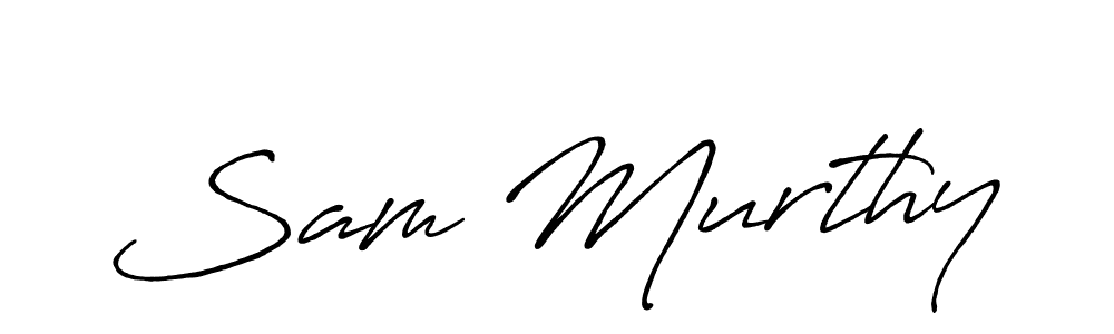 Make a beautiful signature design for name Sam Murthy. With this signature (Antro_Vectra_Bolder) style, you can create a handwritten signature for free. Sam Murthy signature style 7 images and pictures png