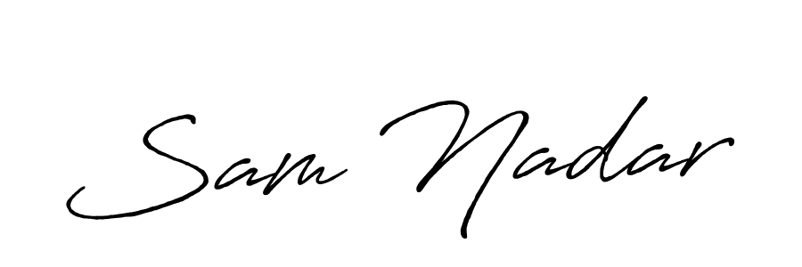 Here are the top 10 professional signature styles for the name Sam Nadar. These are the best autograph styles you can use for your name. Sam Nadar signature style 7 images and pictures png