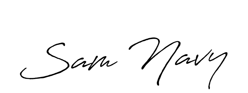 You should practise on your own different ways (Antro_Vectra_Bolder) to write your name (Sam Navy) in signature. don't let someone else do it for you. Sam Navy signature style 7 images and pictures png