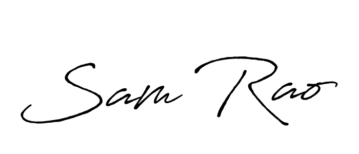 It looks lik you need a new signature style for name Sam Rao. Design unique handwritten (Antro_Vectra_Bolder) signature with our free signature maker in just a few clicks. Sam Rao signature style 7 images and pictures png