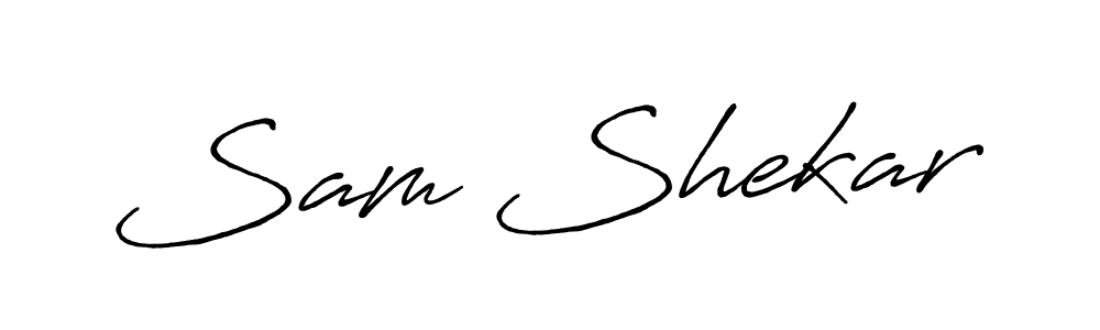 Also You can easily find your signature by using the search form. We will create Sam Shekar name handwritten signature images for you free of cost using Antro_Vectra_Bolder sign style. Sam Shekar signature style 7 images and pictures png