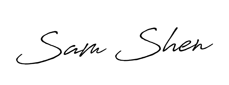 Once you've used our free online signature maker to create your best signature Antro_Vectra_Bolder style, it's time to enjoy all of the benefits that Sam Shen name signing documents. Sam Shen signature style 7 images and pictures png