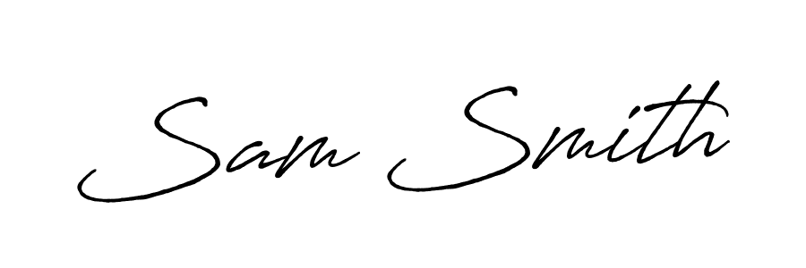 Make a beautiful signature design for name Sam Smith. With this signature (Antro_Vectra_Bolder) style, you can create a handwritten signature for free. Sam Smith signature style 7 images and pictures png