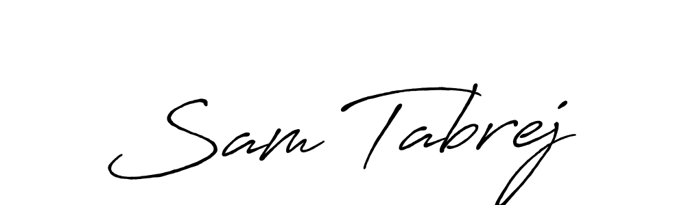 Make a short Sam Tabrej signature style. Manage your documents anywhere anytime using Antro_Vectra_Bolder. Create and add eSignatures, submit forms, share and send files easily. Sam Tabrej signature style 7 images and pictures png