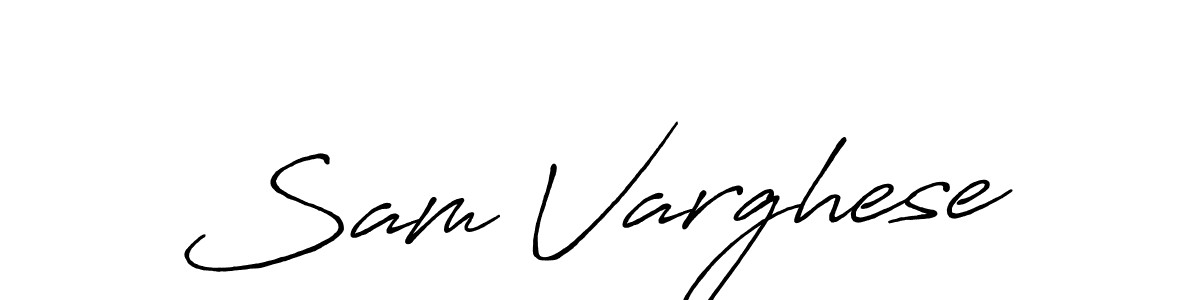 Similarly Antro_Vectra_Bolder is the best handwritten signature design. Signature creator online .You can use it as an online autograph creator for name Sam Varghese. Sam Varghese signature style 7 images and pictures png