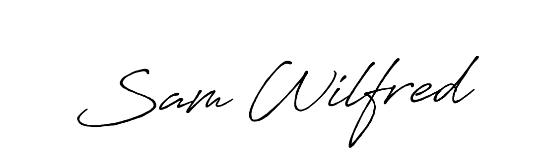 Also we have Sam Wilfred name is the best signature style. Create professional handwritten signature collection using Antro_Vectra_Bolder autograph style. Sam Wilfred signature style 7 images and pictures png