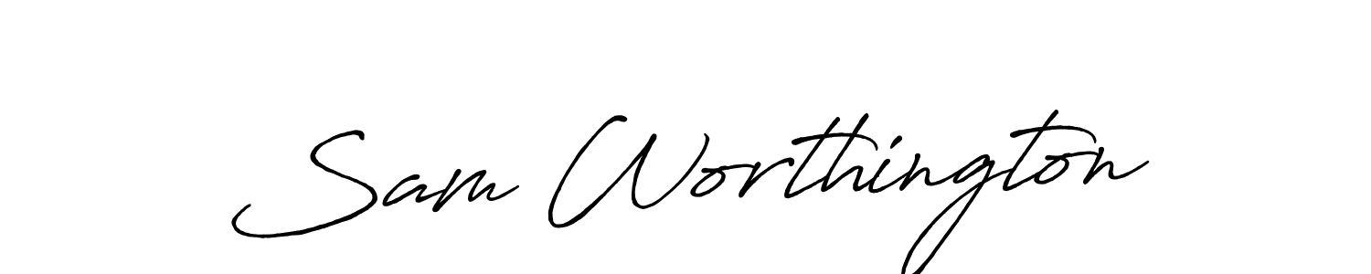 The best way (Antro_Vectra_Bolder) to make a short signature is to pick only two or three words in your name. The name Sam Worthington include a total of six letters. For converting this name. Sam Worthington signature style 7 images and pictures png
