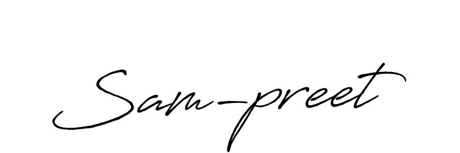 It looks lik you need a new signature style for name Sam-preet. Design unique handwritten (Antro_Vectra_Bolder) signature with our free signature maker in just a few clicks. Sam-preet signature style 7 images and pictures png