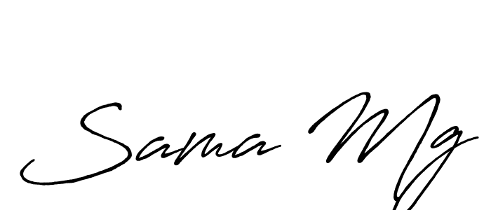 Make a beautiful signature design for name Sama Mg. With this signature (Antro_Vectra_Bolder) style, you can create a handwritten signature for free. Sama Mg signature style 7 images and pictures png