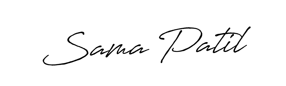 Similarly Antro_Vectra_Bolder is the best handwritten signature design. Signature creator online .You can use it as an online autograph creator for name Sama Patil. Sama Patil signature style 7 images and pictures png