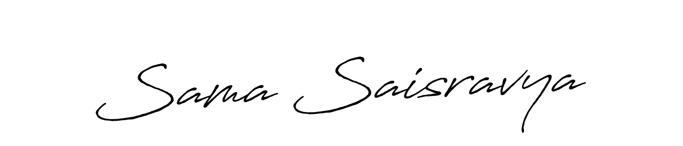 You should practise on your own different ways (Antro_Vectra_Bolder) to write your name (Sama Saisravya) in signature. don't let someone else do it for you. Sama Saisravya signature style 7 images and pictures png