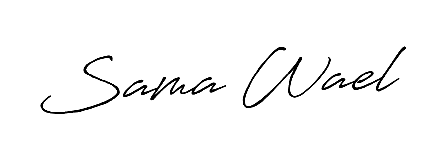 Make a beautiful signature design for name Sama Wael. Use this online signature maker to create a handwritten signature for free. Sama Wael signature style 7 images and pictures png