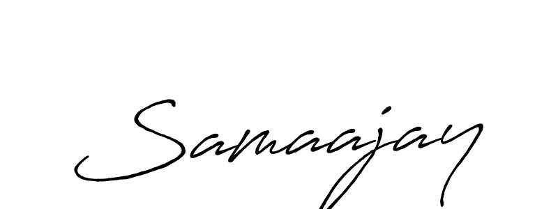 Make a beautiful signature design for name Samaajay. With this signature (Antro_Vectra_Bolder) style, you can create a handwritten signature for free. Samaajay signature style 7 images and pictures png