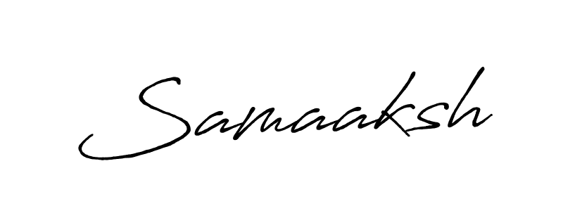 Make a beautiful signature design for name Samaaksh. With this signature (Antro_Vectra_Bolder) style, you can create a handwritten signature for free. Samaaksh signature style 7 images and pictures png