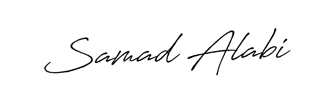 Create a beautiful signature design for name Samad Alabi. With this signature (Antro_Vectra_Bolder) fonts, you can make a handwritten signature for free. Samad Alabi signature style 7 images and pictures png