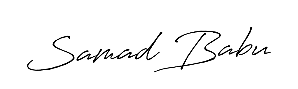 Use a signature maker to create a handwritten signature online. With this signature software, you can design (Antro_Vectra_Bolder) your own signature for name Samad Babu. Samad Babu signature style 7 images and pictures png