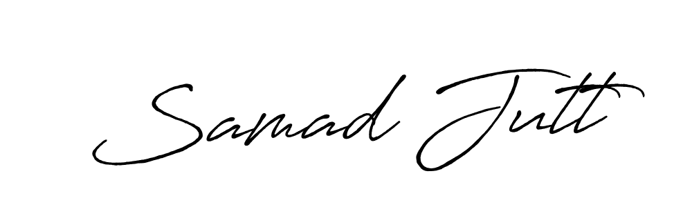 Make a beautiful signature design for name Samad Jutt. With this signature (Antro_Vectra_Bolder) style, you can create a handwritten signature for free. Samad Jutt signature style 7 images and pictures png