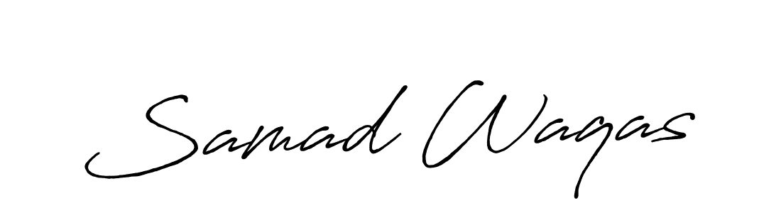 Design your own signature with our free online signature maker. With this signature software, you can create a handwritten (Antro_Vectra_Bolder) signature for name Samad Waqas. Samad Waqas signature style 7 images and pictures png