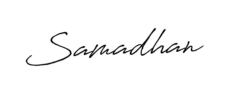 How to make Samadhan name signature. Use Antro_Vectra_Bolder style for creating short signs online. This is the latest handwritten sign. Samadhan signature style 7 images and pictures png