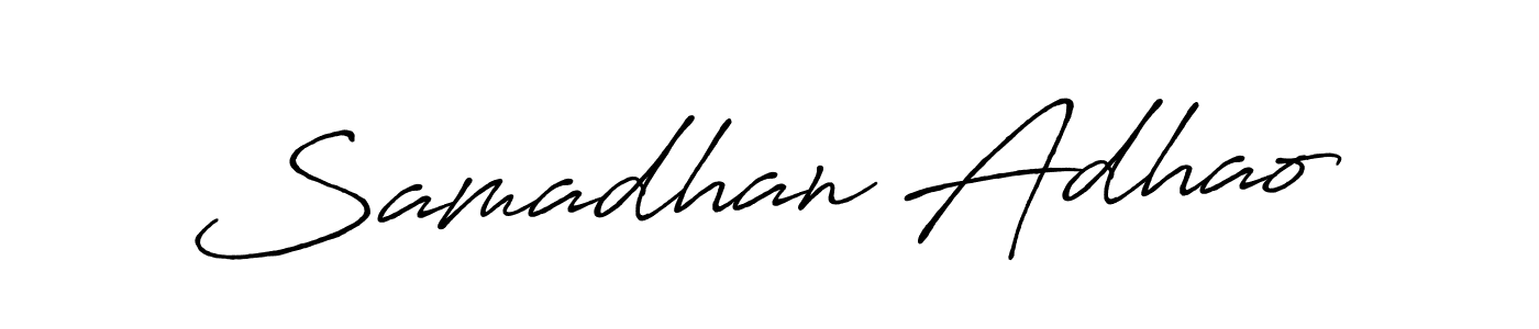 Make a beautiful signature design for name Samadhan Adhao. Use this online signature maker to create a handwritten signature for free. Samadhan Adhao signature style 7 images and pictures png