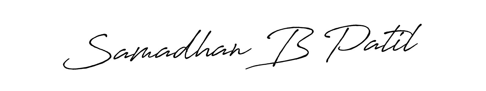 Antro_Vectra_Bolder is a professional signature style that is perfect for those who want to add a touch of class to their signature. It is also a great choice for those who want to make their signature more unique. Get Samadhan B Patil name to fancy signature for free. Samadhan B Patil signature style 7 images and pictures png