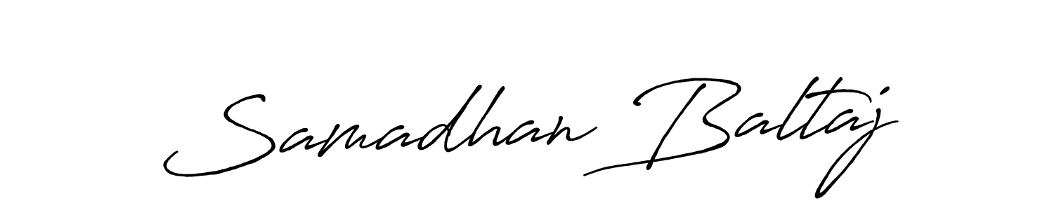 Make a beautiful signature design for name Samadhan Baltaj. With this signature (Antro_Vectra_Bolder) style, you can create a handwritten signature for free. Samadhan Baltaj signature style 7 images and pictures png