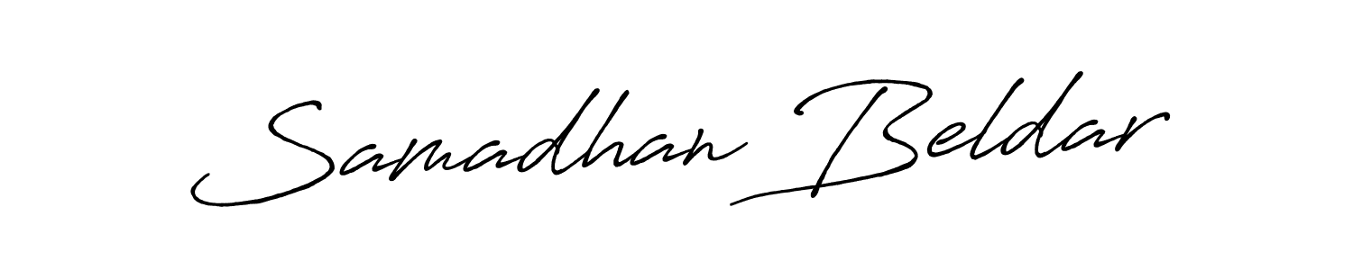 Use a signature maker to create a handwritten signature online. With this signature software, you can design (Antro_Vectra_Bolder) your own signature for name Samadhan Beldar. Samadhan Beldar signature style 7 images and pictures png