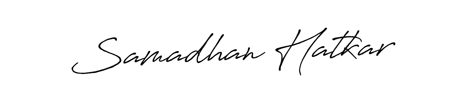 The best way (Antro_Vectra_Bolder) to make a short signature is to pick only two or three words in your name. The name Samadhan Hatkar include a total of six letters. For converting this name. Samadhan Hatkar signature style 7 images and pictures png