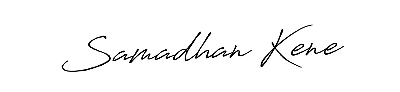 How to make Samadhan Kene signature? Antro_Vectra_Bolder is a professional autograph style. Create handwritten signature for Samadhan Kene name. Samadhan Kene signature style 7 images and pictures png