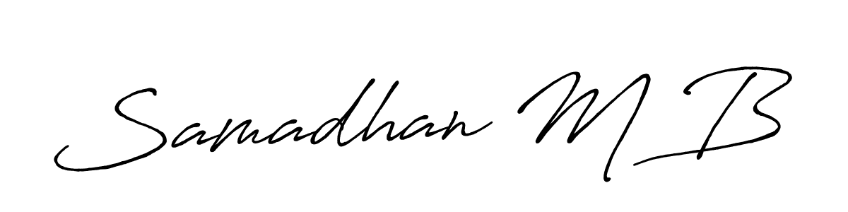 Best and Professional Signature Style for Samadhan M B. Antro_Vectra_Bolder Best Signature Style Collection. Samadhan M B signature style 7 images and pictures png