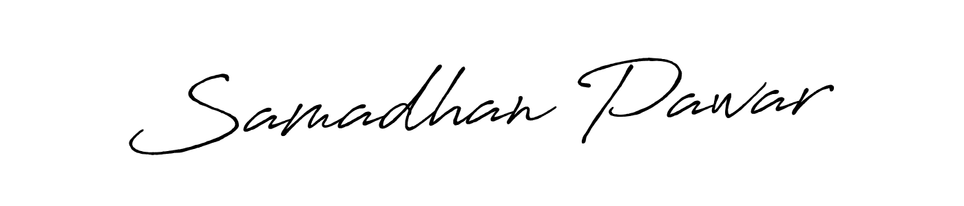 Design your own signature with our free online signature maker. With this signature software, you can create a handwritten (Antro_Vectra_Bolder) signature for name Samadhan Pawar. Samadhan Pawar signature style 7 images and pictures png