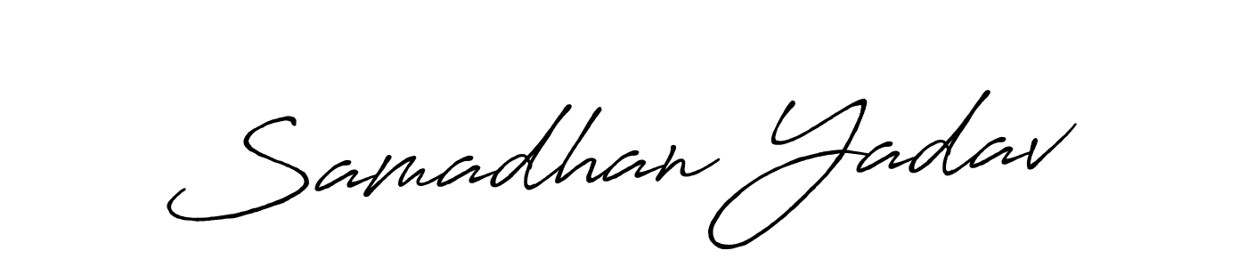 Also we have Samadhan Yadav name is the best signature style. Create professional handwritten signature collection using Antro_Vectra_Bolder autograph style. Samadhan Yadav signature style 7 images and pictures png