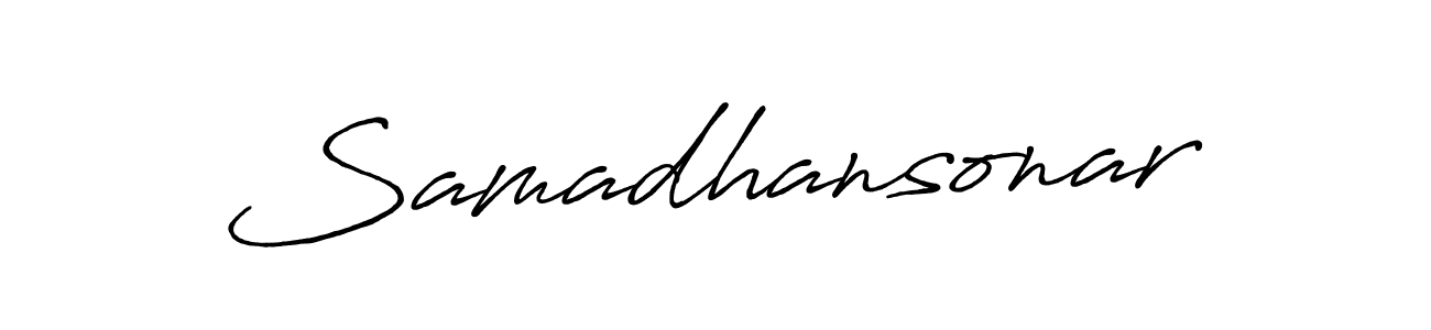 if you are searching for the best signature style for your name Samadhansonar. so please give up your signature search. here we have designed multiple signature styles  using Antro_Vectra_Bolder. Samadhansonar signature style 7 images and pictures png