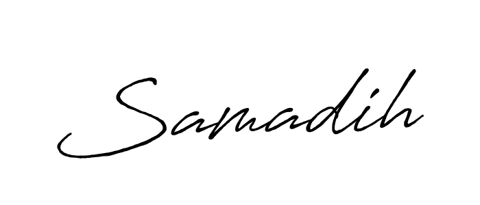 How to make Samadih name signature. Use Antro_Vectra_Bolder style for creating short signs online. This is the latest handwritten sign. Samadih signature style 7 images and pictures png