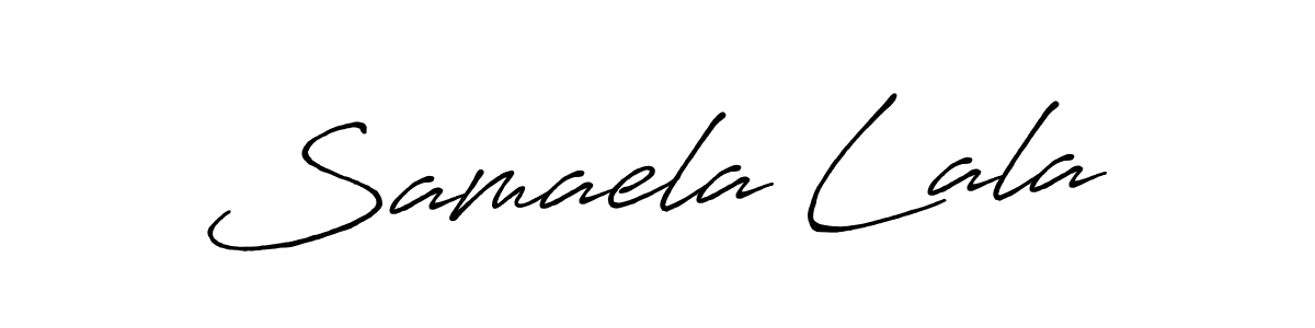 You can use this online signature creator to create a handwritten signature for the name Samaela Lala. This is the best online autograph maker. Samaela Lala signature style 7 images and pictures png