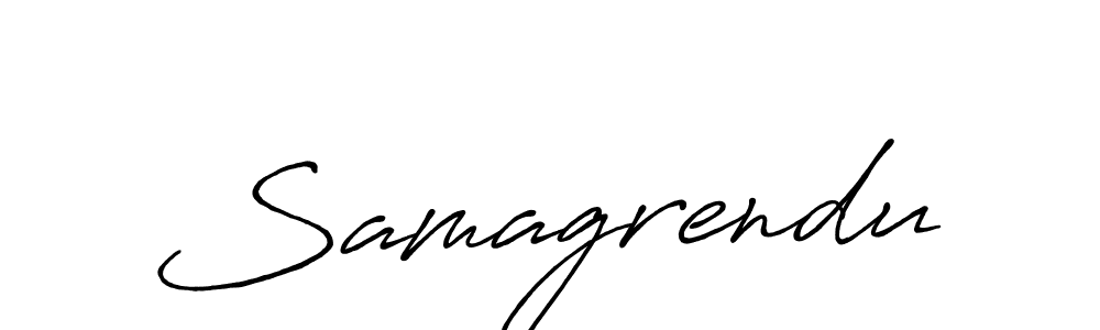 Also we have Samagrendu name is the best signature style. Create professional handwritten signature collection using Antro_Vectra_Bolder autograph style. Samagrendu signature style 7 images and pictures png