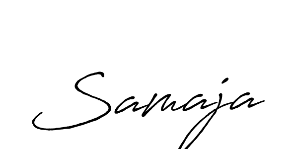 Design your own signature with our free online signature maker. With this signature software, you can create a handwritten (Antro_Vectra_Bolder) signature for name Samaja. Samaja signature style 7 images and pictures png
