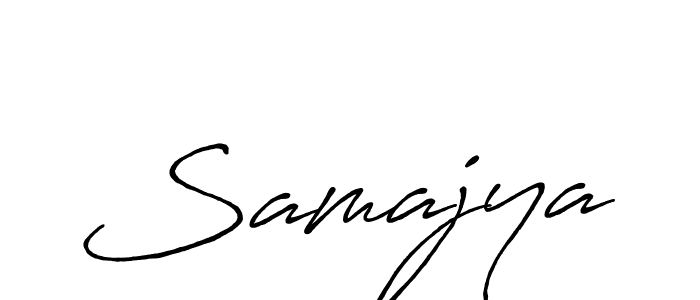 Samajya stylish signature style. Best Handwritten Sign (Antro_Vectra_Bolder) for my name. Handwritten Signature Collection Ideas for my name Samajya. Samajya signature style 7 images and pictures png